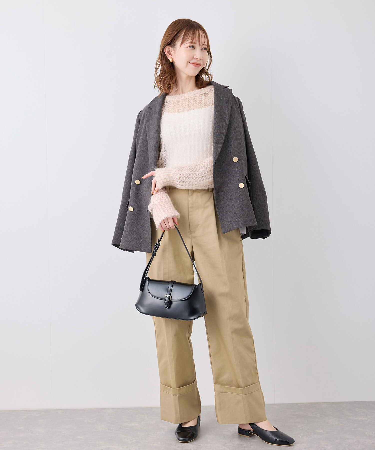 Rope&rsquo;Picnic「シアーモヘア混ニットプルオーバー」|ニット・セーター|