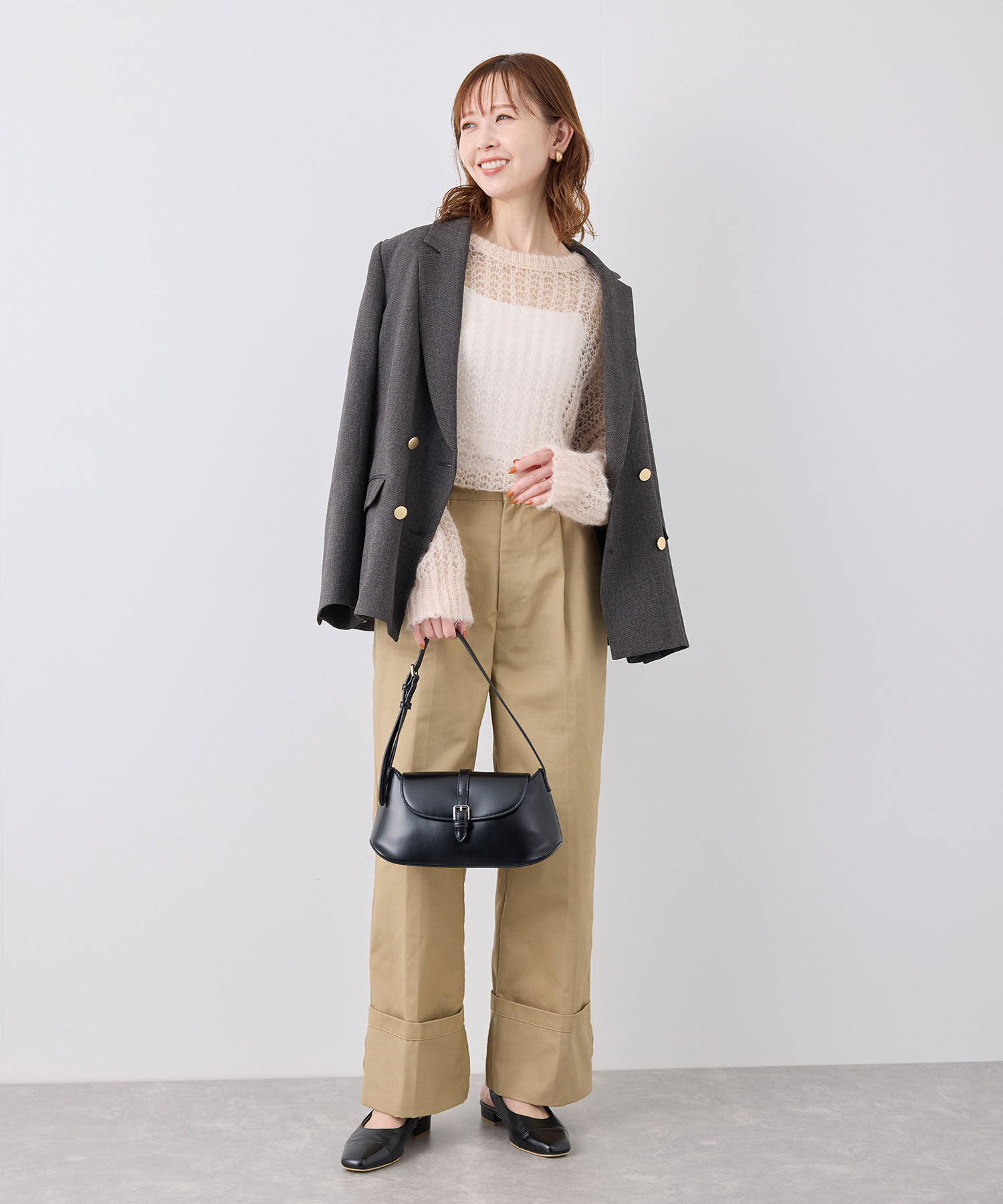 Rope&rsquo;Picnic「シアーモヘア混ニットプルオーバー」|ニット・セーター|