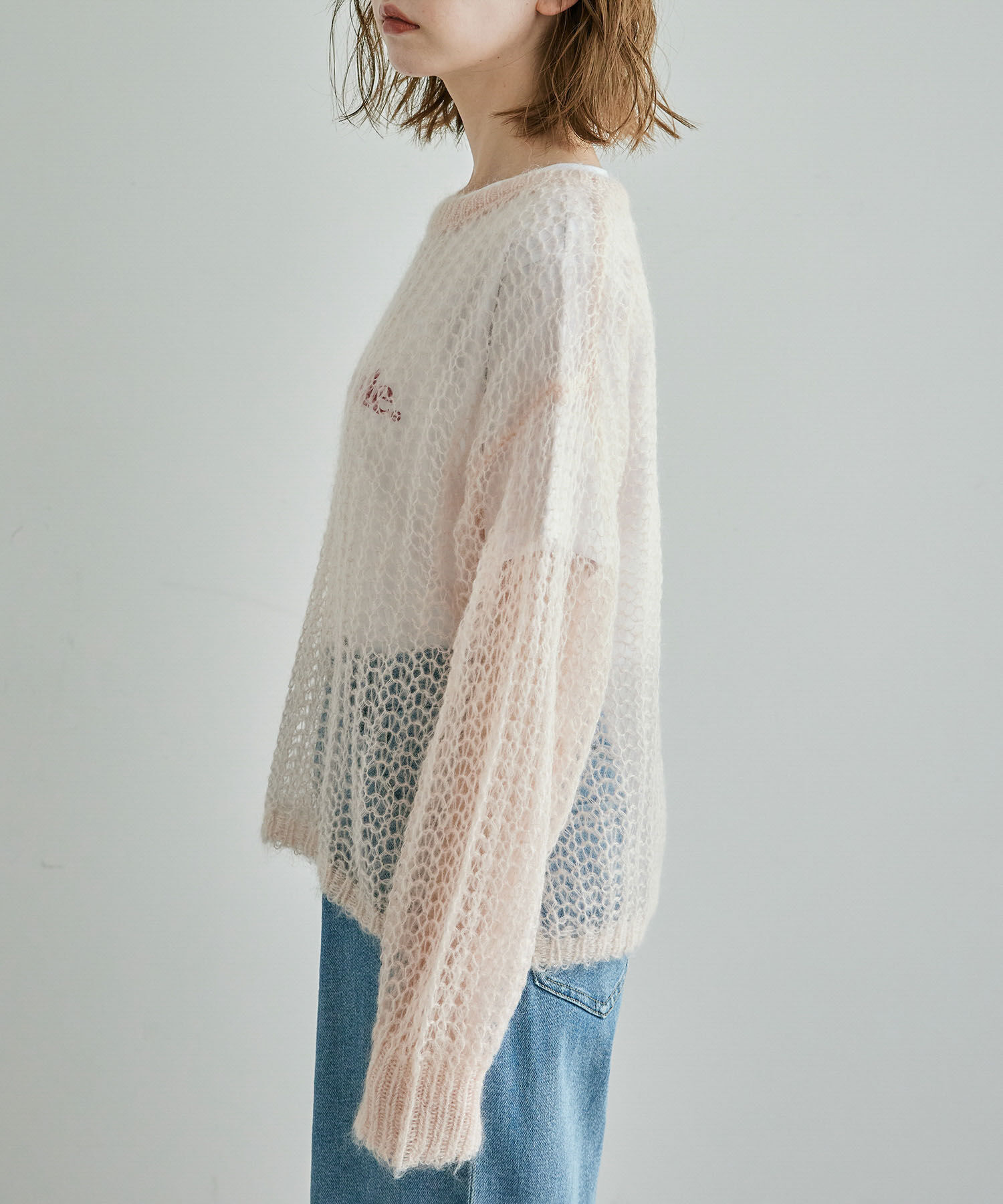 Rope&rsquo;Picnic「シアーモヘア混ニットプルオーバー」|ニット・セーター|