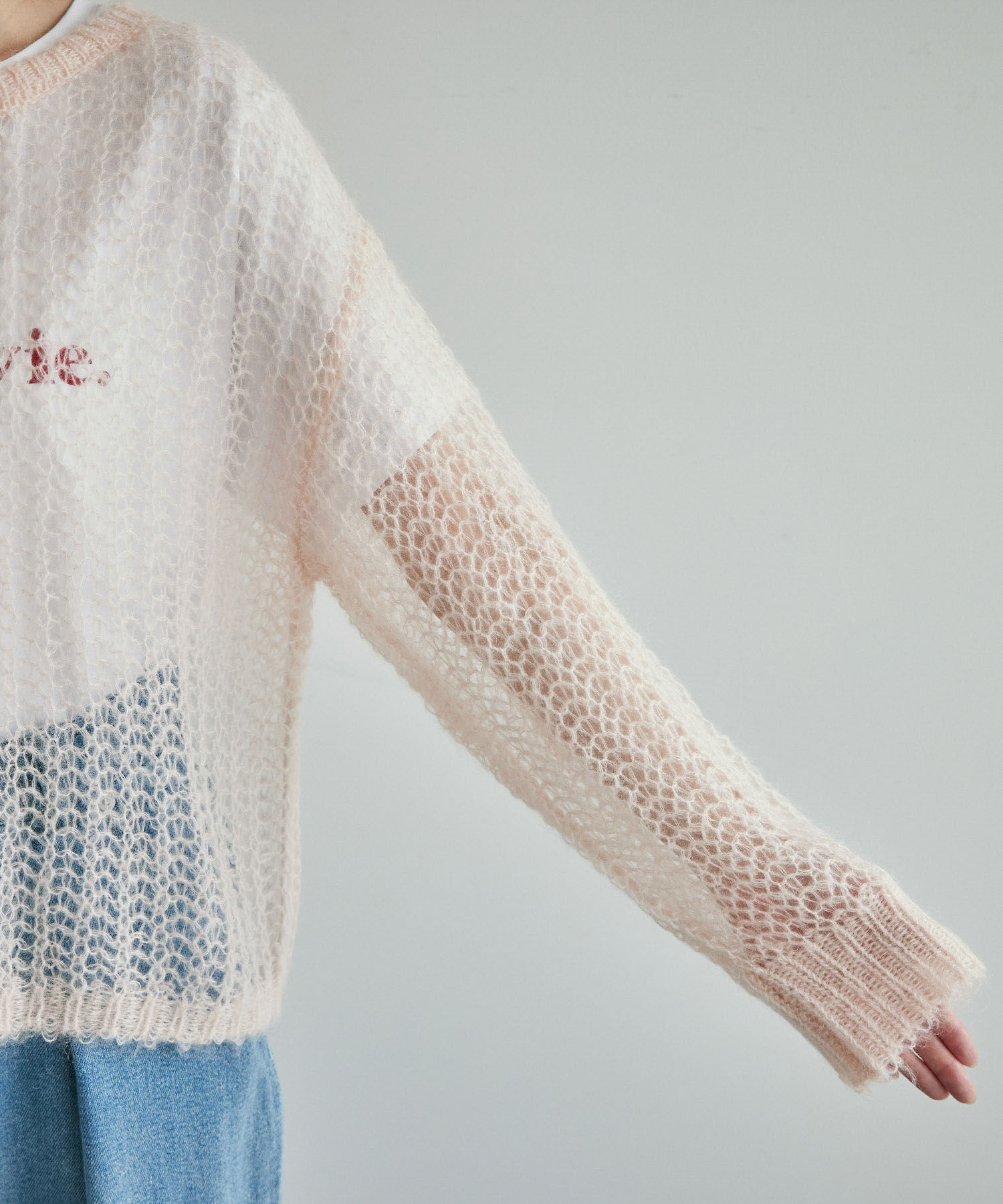 Rope&rsquo;Picnic「シアーモヘア混ニットプルオーバー」|ニット・セーター|