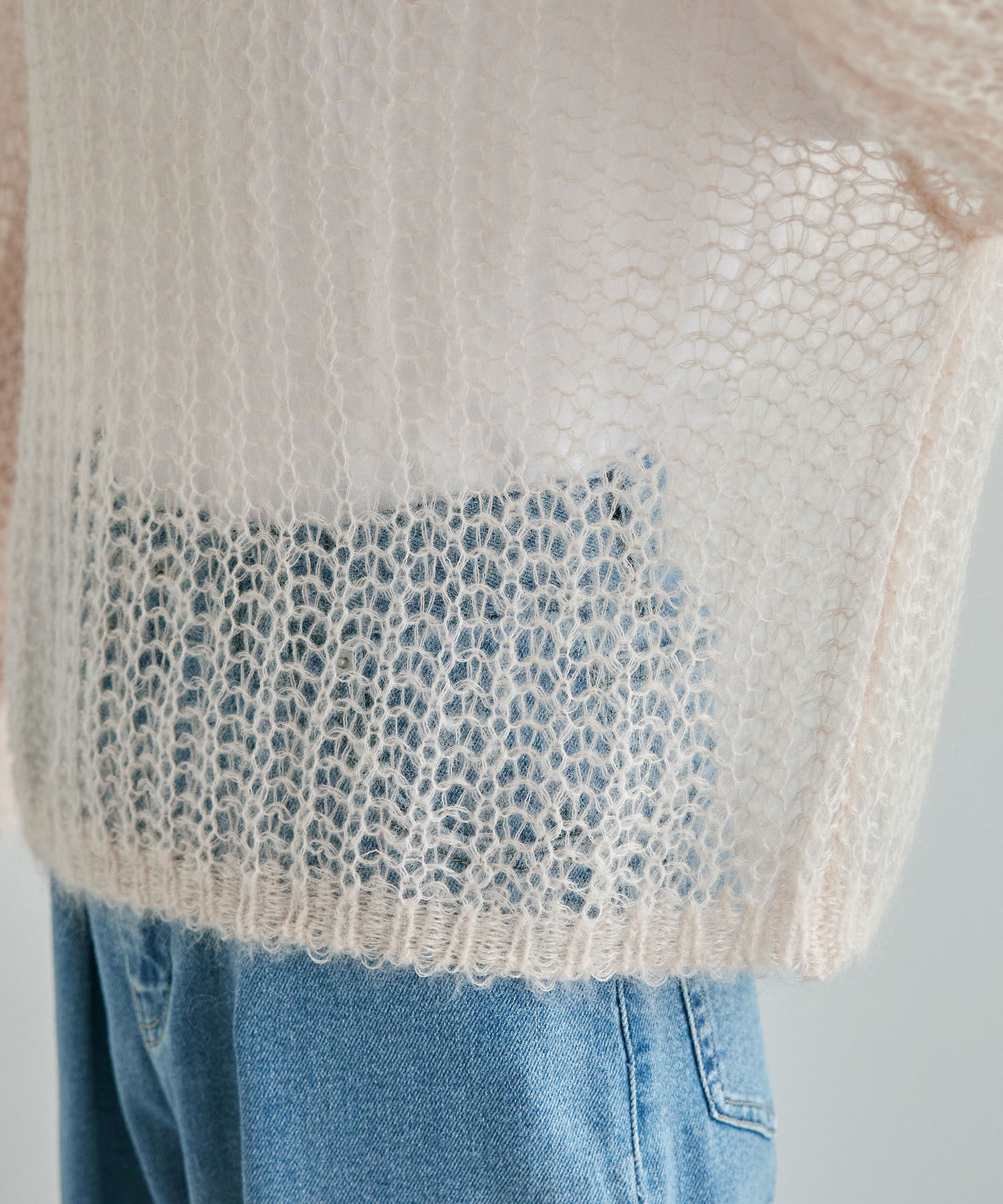 Rope&rsquo;Picnic「シアーモヘア混ニットプルオーバー」|ニット・セーター|