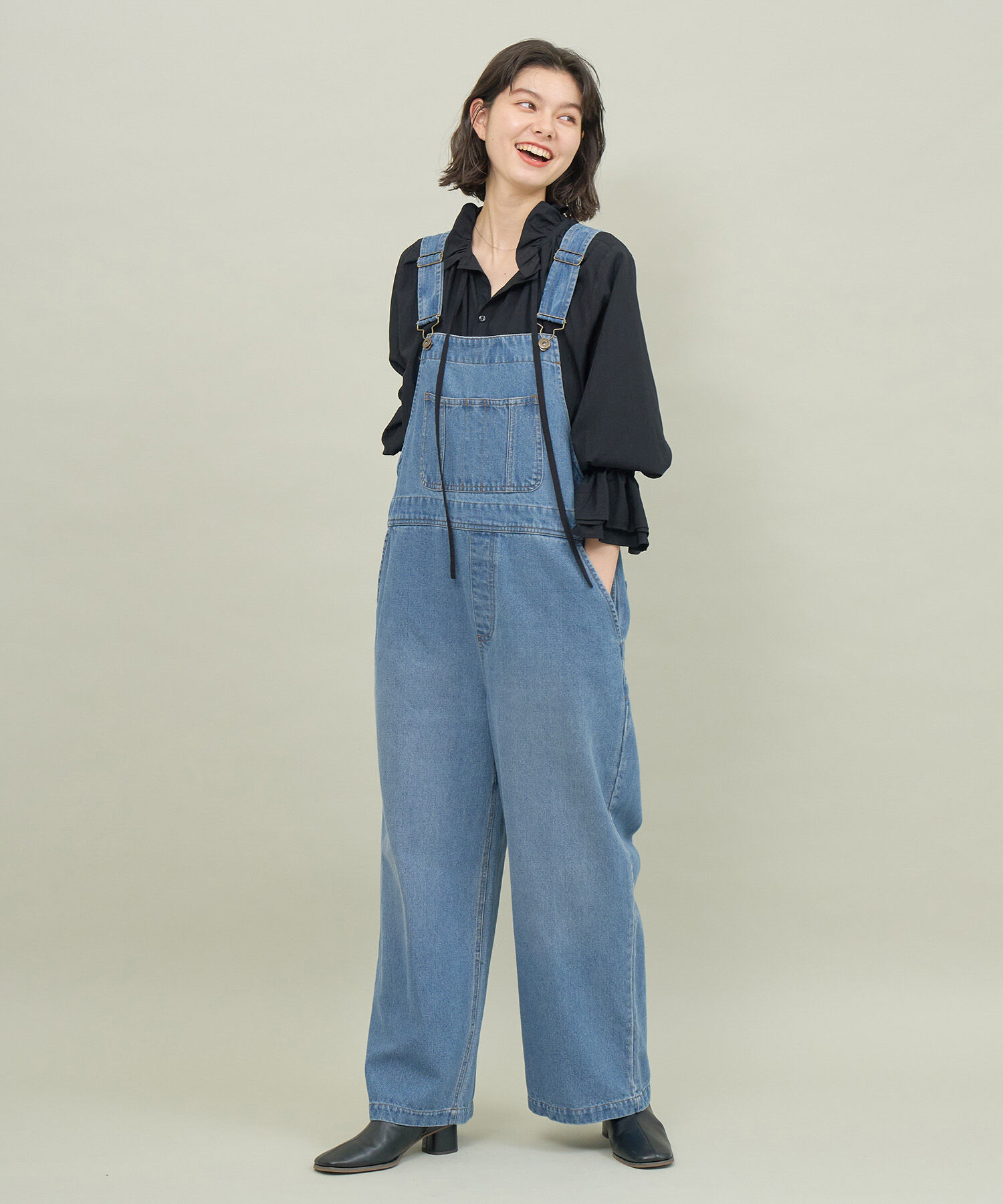 ROPE' PICNIC R「デニムオーバーオール」|オールインワン|