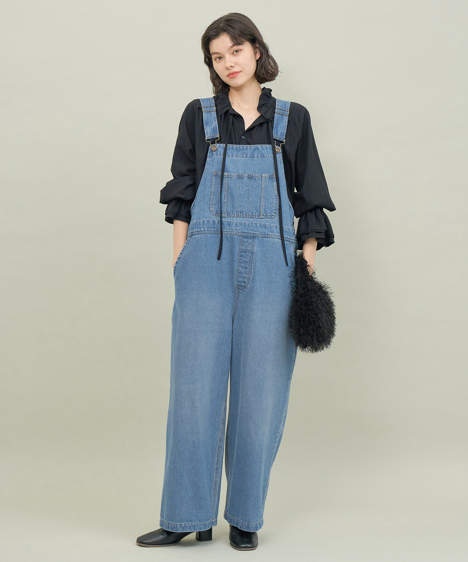 ROPE' PICNIC R「デニムオーバーオール」|オールインワン|サックス(48)