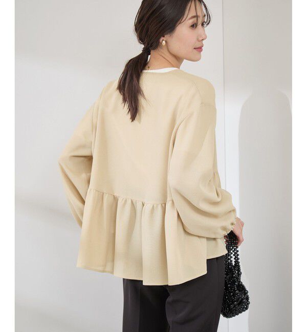 Rope&rsquo;Picnic「メッシュペプラムブルゾン」|ブルゾン・スタジャン|