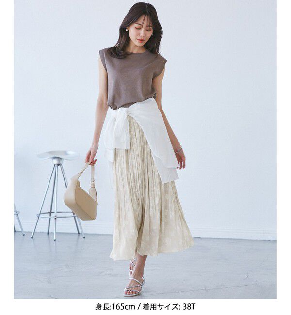 Rope&rsquo;Picnic「【新色追加】着丈が選べるエアリープリーツスカート」|スカート|