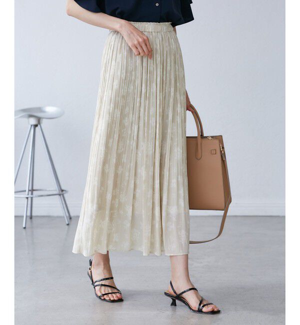 Rope&rsquo;Picnic「【新色追加】着丈が選べるエアリープリーツスカート」|スカート|