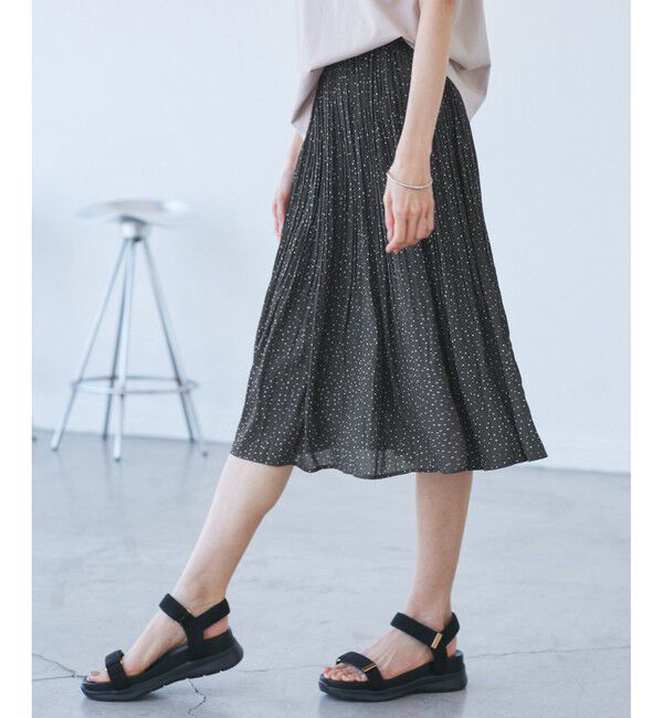 Rope&rsquo;Picnic「【新色追加】着丈が選べるエアリープリーツスカート」|スカート|