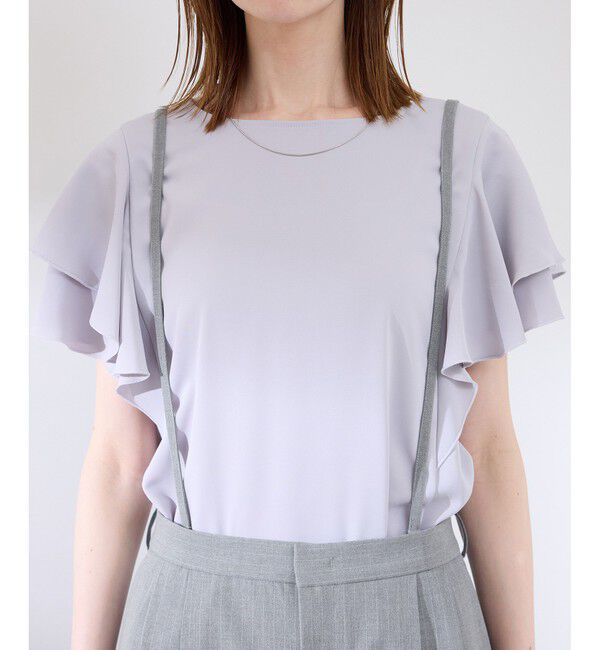 Rope&rsquo;Picnic「【3サイズ展開】サスペンダー付きワイドパンツ」|チノ|