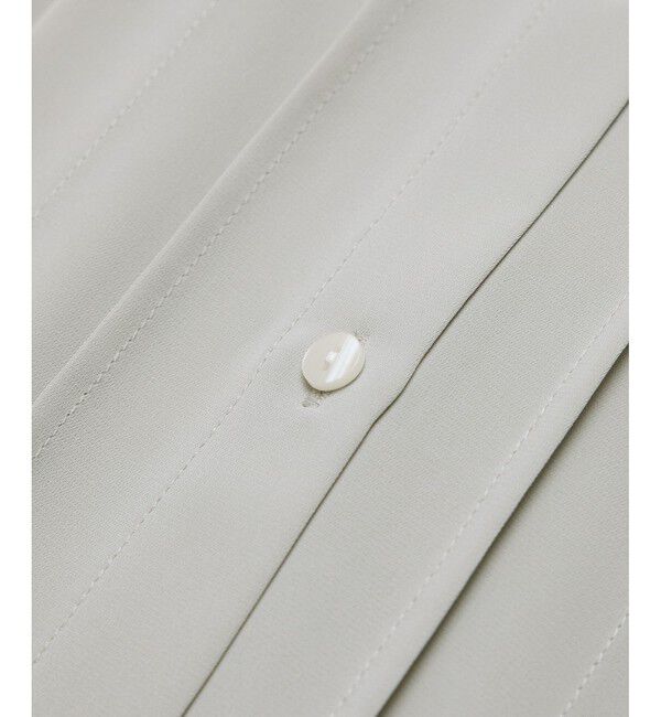 Rope&rsquo;Picnic「多機能ランダムタックハーフスリーブブラウス / 通勤にも」|シャツ・ブラウス|