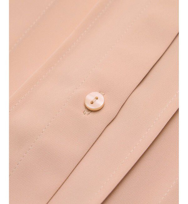 Rope&rsquo;Picnic「多機能ランダムタックハーフスリーブブラウス / 通勤にも」|シャツ・ブラウス|