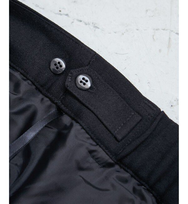 Rope&rsquo;Picnic「【低身長・小柄さんサイズ】レディハンサムシリーズ ウールライクウエストタックセミワイドパンツ」|スラックス|