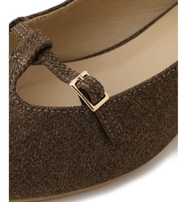 ROPE PICNIC PASSAGE「Tストラップフラットパンプス」|パンプス|