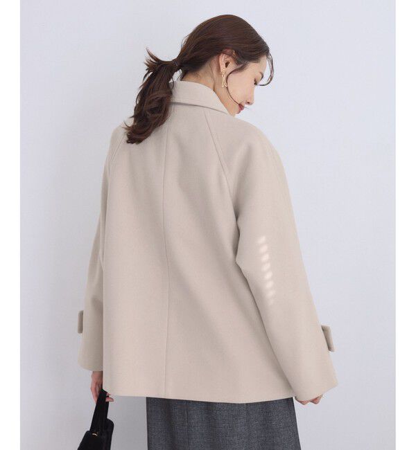 Rope&rsquo;Picnic「ジャージーメルトンシリーズ 金ボタンミドル丈コート/リンクコーデ」|その他|