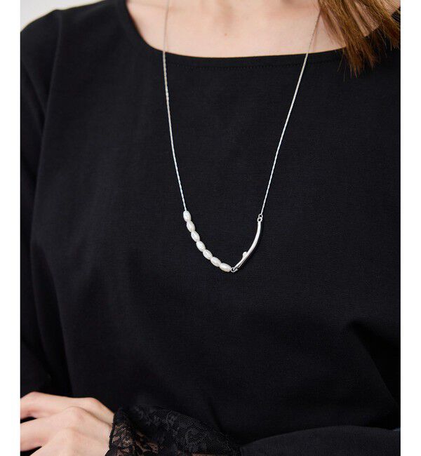 ROPE PICNIC PASSAGE「変型パールライン2WAYラリエットネックレス」|ネックレス|