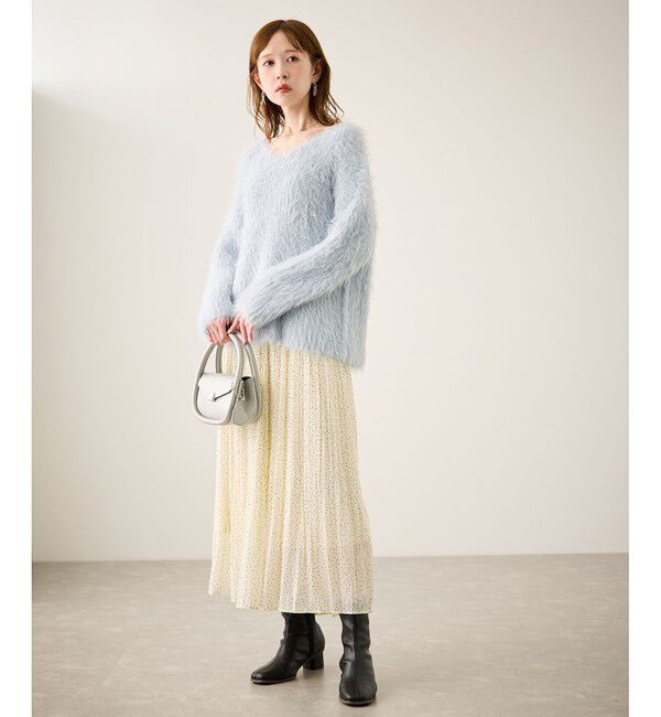 Rope&rsquo;Picnic「フェザーVネックニット」|ニット・セーター|