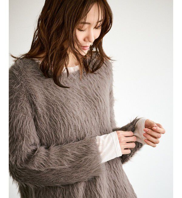 Rope&rsquo;Picnic「フェザーVネックニット」|ニット・セーター|