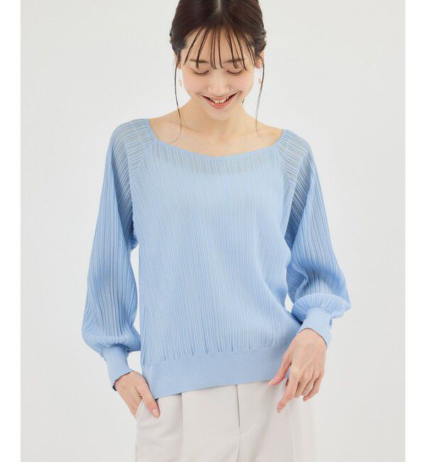 Rope&rsquo;Picnic「シャイニープリーツニット」|ニット・セーター|