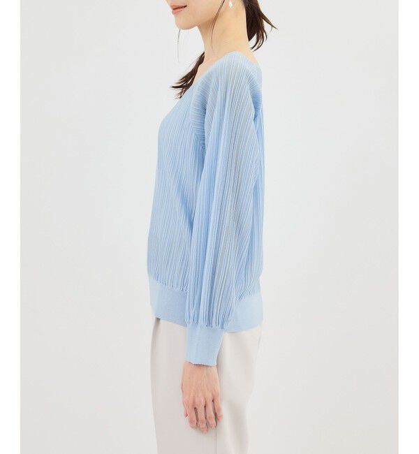 Rope&rsquo;Picnic「シャイニープリーツニット」|ニット・セーター|