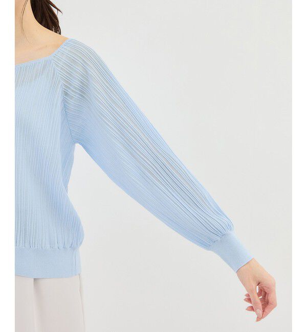 Rope&rsquo;Picnic「シャイニープリーツニット」|ニット・セーター|