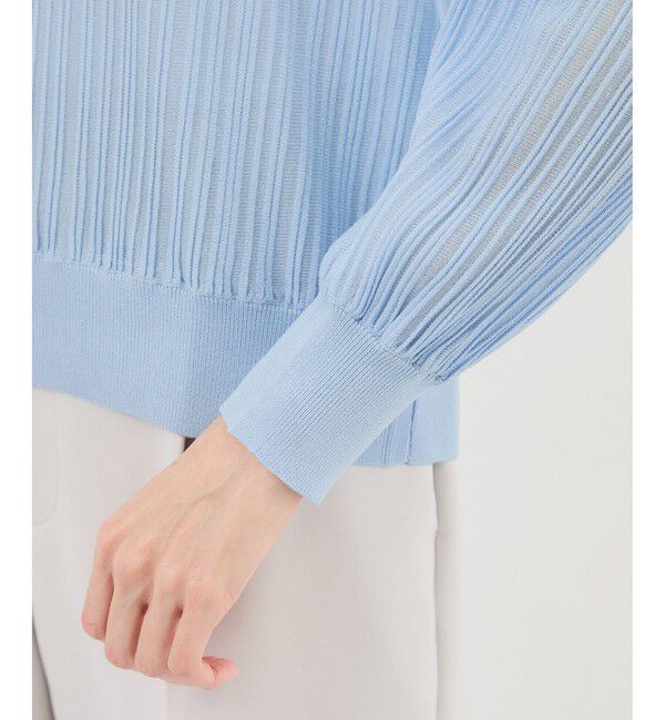 Rope&rsquo;Picnic「シャイニープリーツニット」|ニット・セーター|