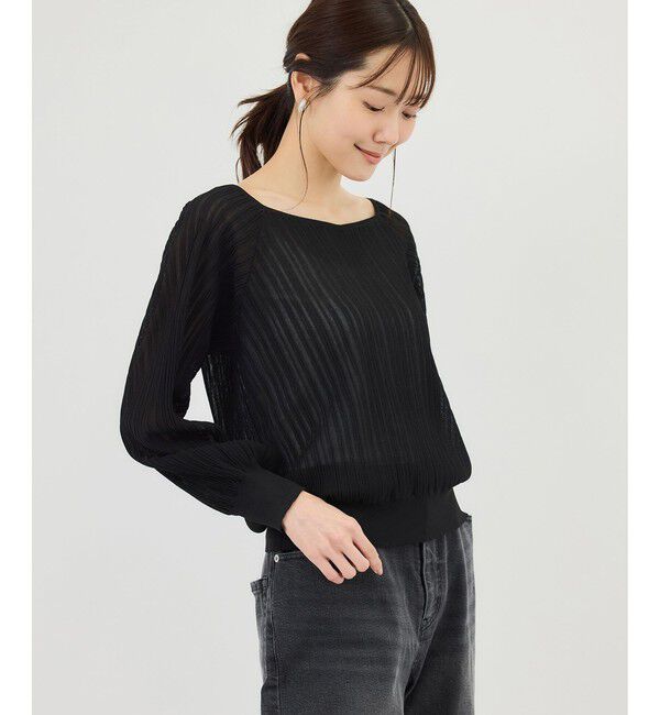 Rope&rsquo;Picnic「シャイニープリーツニット」|ニット・セーター|