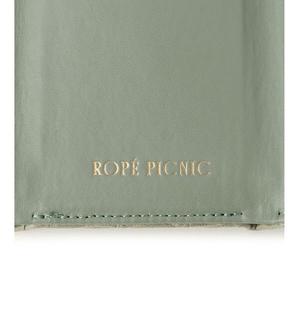 ROPE PICNIC PASSAGE「型押しレザーライク三つ折りウォレット」|財布|