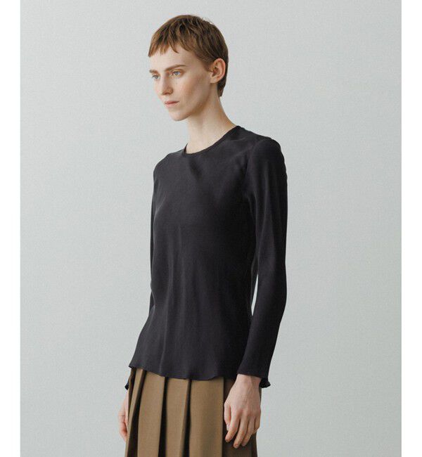 ADAM ET ROPE'「【EMOELLE】ウォッシャブルキュプラブラウス」|シャツ・ブラウス|スミクロ(05)