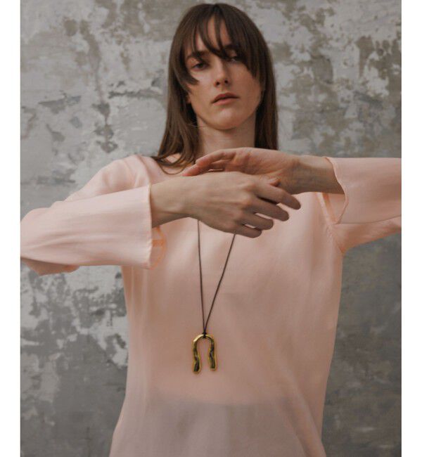 ADAM ET ROPE'「【EMOELLE】ウォッシャブルキュプラブラウス」|シャツ・ブラウス|ピンク(63)