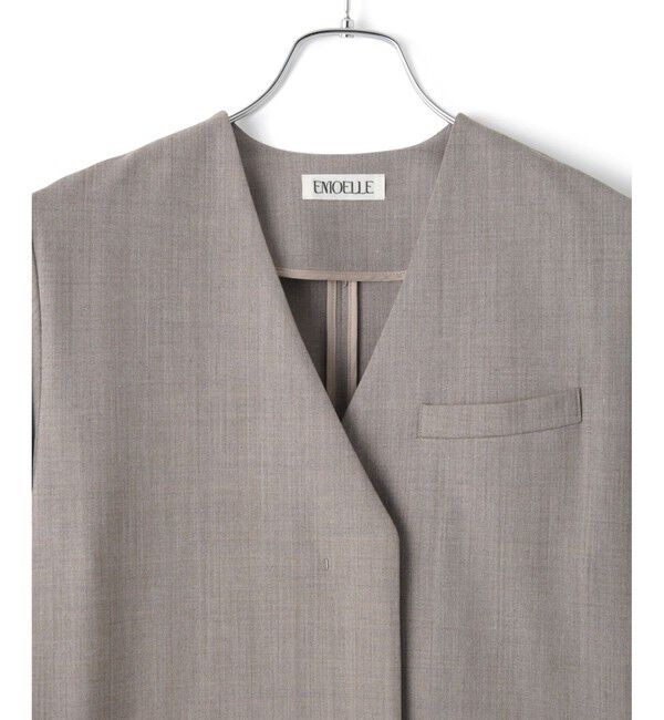 ADAM ET ROPE'「【EMOELLE】ハーフスリーブVネックオールインワン」|オールインワン|