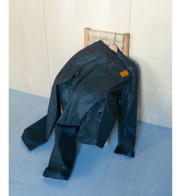 ADAM ET ROPE'「ISKO コーティングデニム リラックス テーパード 5ポケット / ADAM ET ROPE' JEANS」|デニム|ブラウン(20)