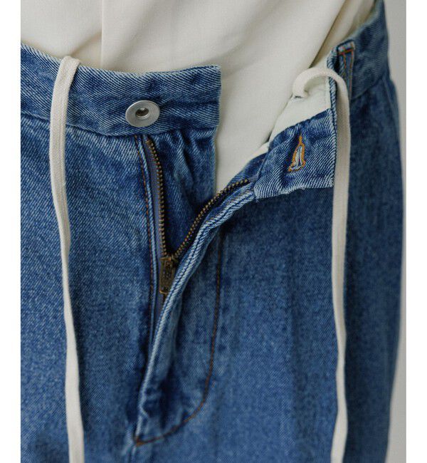 ADAM ET ROPE'「ワイド イージー ブリーチ デニムパンツ / ADAM ET ROPE' JEANS -GRID-」|デニム|