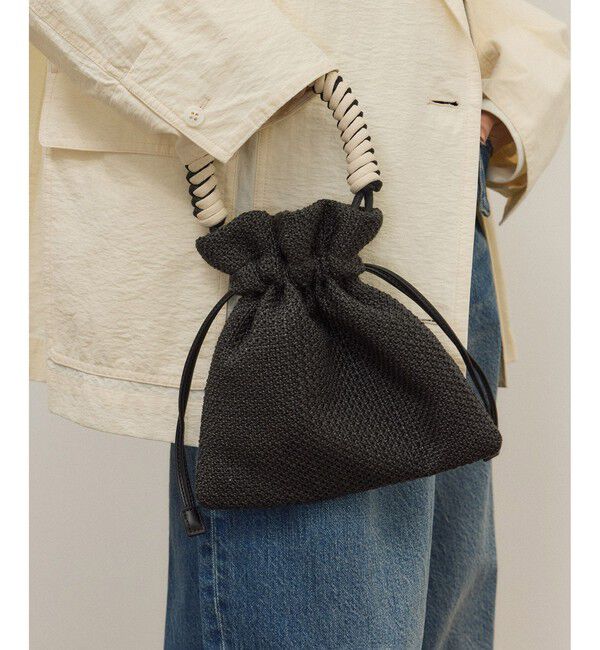 ADAM ET ROPE'「ブレイドハンドル巾着バッグ」|ショルダー・メッセンジャー|