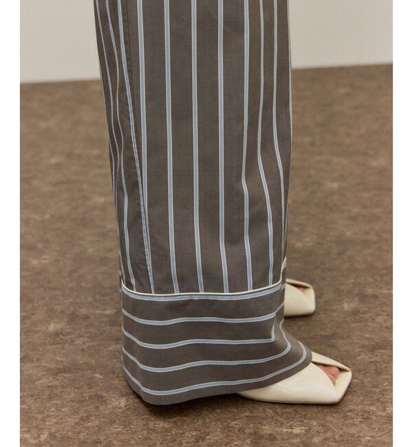 ADAM ET ROPE'「ストライプシャツスラックス」|スラックス|