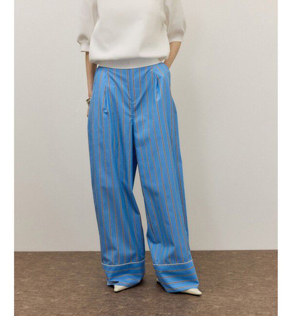 ADAM ET ROPE'「ストライプシャツスラックス」|スラックス|