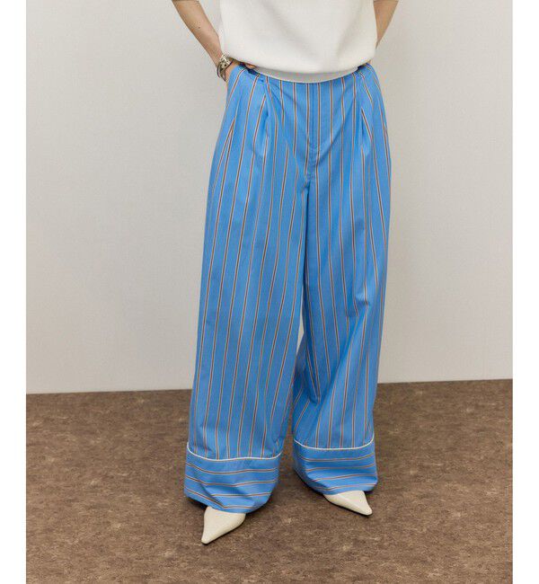 ADAM ET ROPE'「ストライプシャツスラックス」|スラックス|