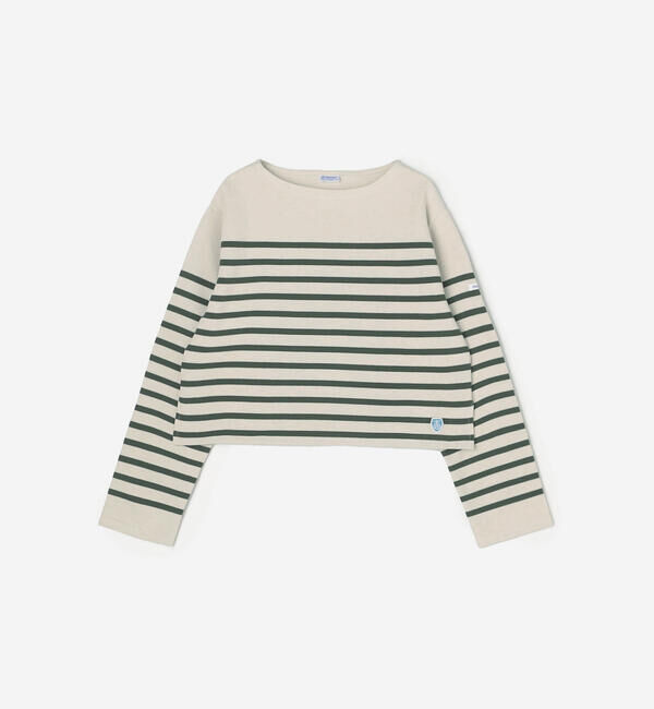 ORCIVAL「ORCIVAL | ラッセル ボートネッククロップドTシャツ WOMEN」|Tシャツ・カットソー|BEIGE系1
