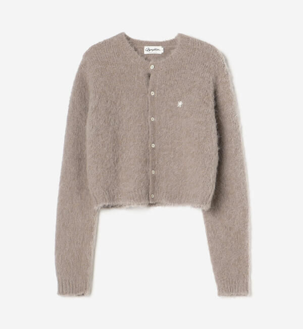 GYMPHLEX「Gymphlex | シャギーニット ショートカーディガン WOMEN」|ニット・セーター|