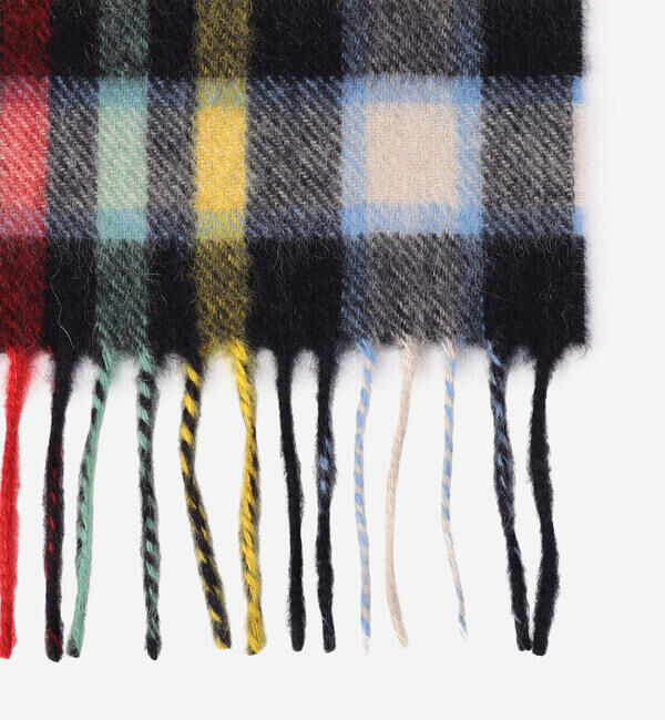  「Joshua Ellis | カシミヤ マルチチェック マフラー」|マフラー|