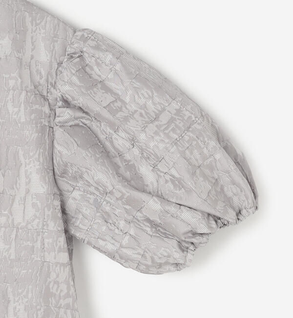  「eunoia | ジャガード パフスリーブブラウス WOMEN」|シャツ・ブラウス|