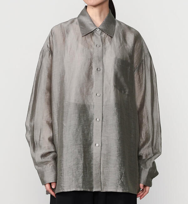  「eunoia | シアー オーバーサイズシャツ WOMEN」|シャツ・ブラウス|