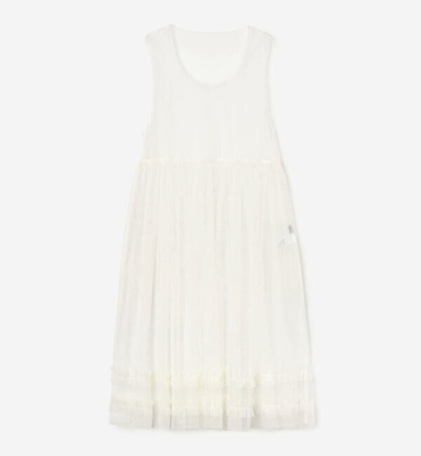  「eunoia | レイヤードメッシュワンピース WOMEN」|ワンピース|