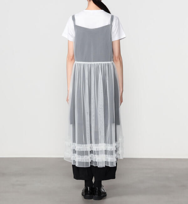  「eunoia | レイヤードメッシュワンピース WOMEN」|ワンピース|