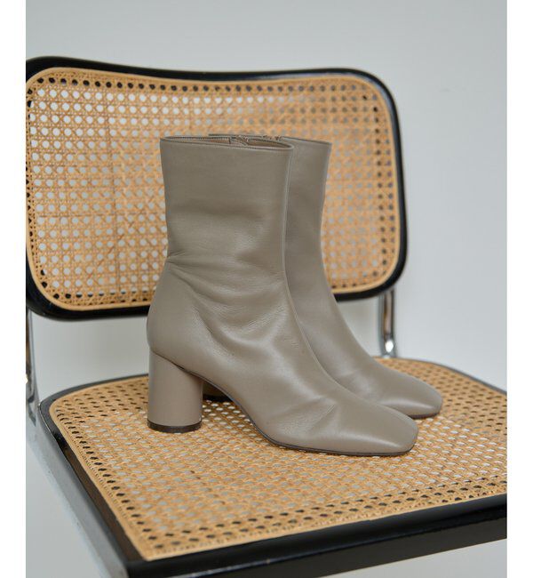 Hoaw.「【Hoaw.】スクエアショートブーツ」|ショートブーツ|