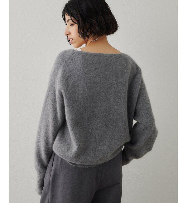  「フォックスウール Vネックプルオーバー」|ニット・セーター|