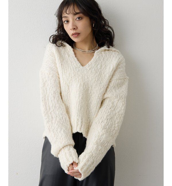  「ローゲージスキッパープルオーバー」|ニット・セーター|