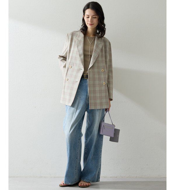  「コットンチェックテーラージャケット」|テーラードジャケット|