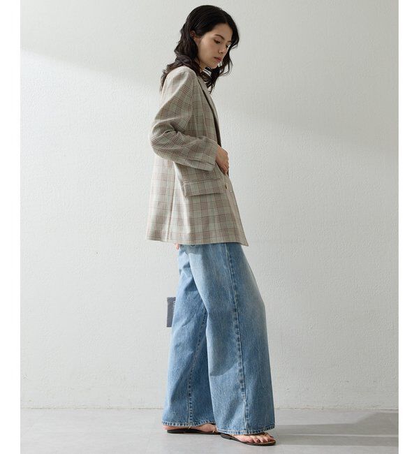  「コットンチェックテーラージャケット」|テーラードジャケット|