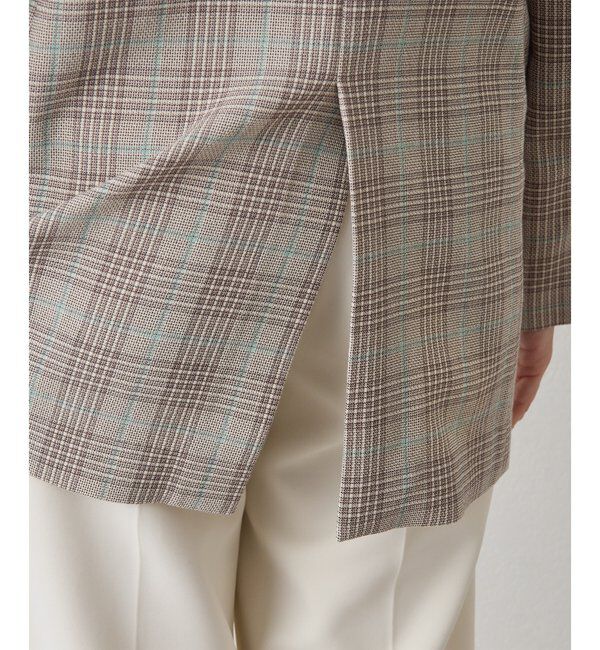  「コットンチェックテーラージャケット」|テーラードジャケット|