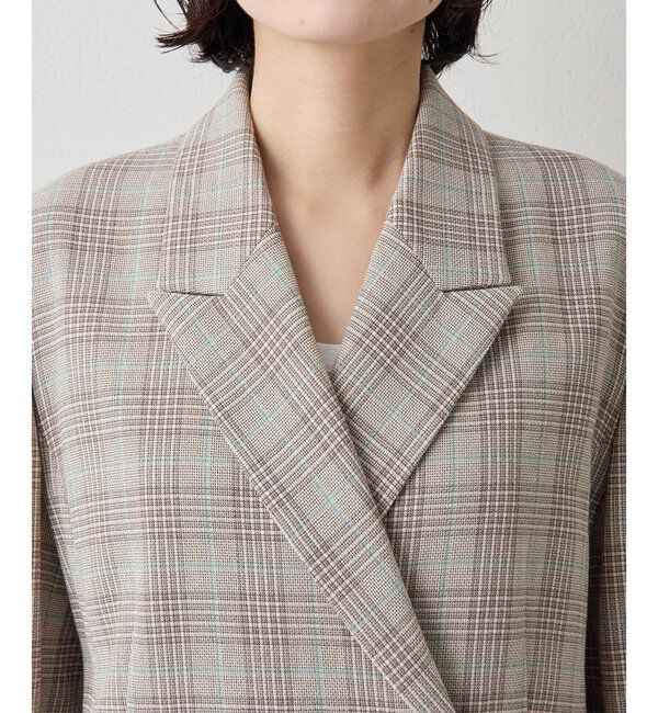  「コットンチェックテーラージャケット」|テーラードジャケット|