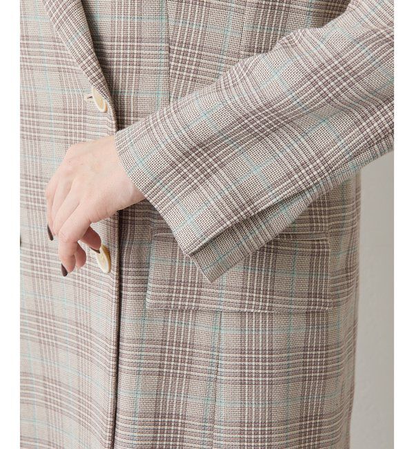  「コットンチェックテーラージャケット」|テーラードジャケット|